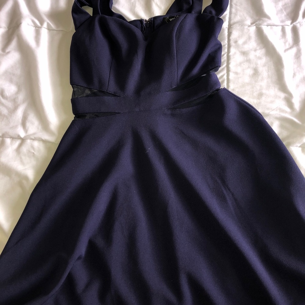 Navy blue Flowey dress